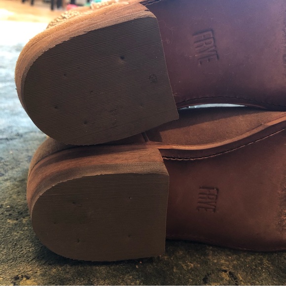 Frye Studded Billy Boot in Tan size 8.5 western cowboy - Picture 11 of 16